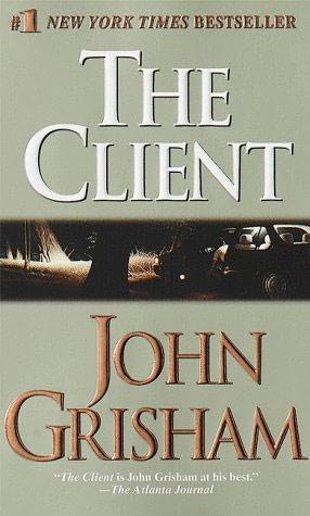 The book cover of The Client by John Grisham. 